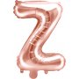 Buchstabenballons - Rosgold - 35 cm - Buchstabe: Z