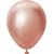 Mini-Luftballons schlicht - Premium 13 cm - Rosgold Chrom - 25er-Pack