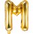 Buchstabenballons - Gold - 35 cm - Buchstabe: M