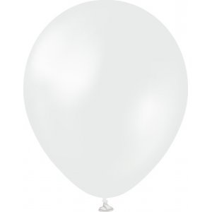 Mini-Luftballons schlicht - Premium 13 cm - Perlwei