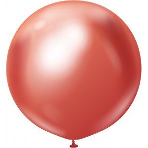 Luftballons schlicht - Premium 60 cm - Rot Chrom