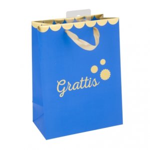 Geschenktte - Herzlichen Glckwunsch - Blau/Gold