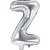 Buchstabenballons - Silber - 35 cm - Buchstabe: Z