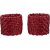 Zoe Serviettenring 2er-Pack 5 x 4 cm - Rot