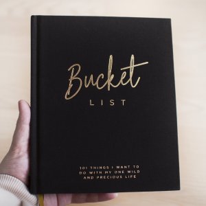 Ausfllbuch - Bucket List - Schwarz