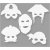 Partymasken - DIY - Piraten - 16er-Pack