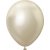 Luftballons einfarbig - Premium 45 cm - Weigold Chrom - 5er-Pack