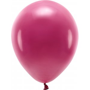 Einfarbige Luftballons - Eco 30 cm - Burgunderrot - 10er-Pack