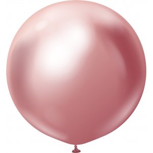 Luftballons einfarbig - Premium 90 cm - Pink Chrome - 2er-Pack