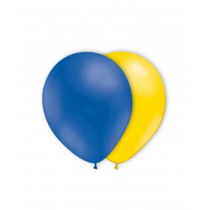 Luftballons - Blau/Gelb - 25er-Pack