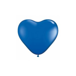 Herzballons - Blau - 10er-Pack