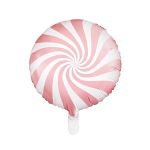 Folienballon - Swirl - hellrosa