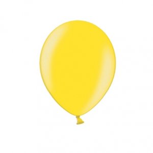 Mini-Luftballons - Metallic - Gelb - 10er-Pack