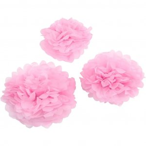 Bommel - 3er-Pack - Babyrosa