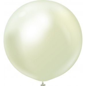 Luftballons einfarbig - Premium 90 cm - Green Gold Chrome - 2er-Pack