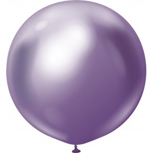 Luftballons einfarbig - Premium 90 cm - Lila Chrom - 2er-Pack