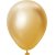 Mini-Luftballons schlicht - Premium 13 cm - Gold Chrom - 25er-Pack