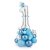 Ballonset - 1 - Blau/Silber