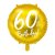 Runder Folienballon - Gold - 60. Geburtstag