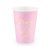 Pappbecher - Drunk in Love - Pink/Gold - 6er-Pack