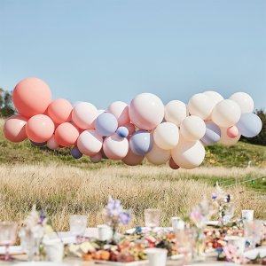 Ballonschleife - Rouge, Nude und Hellblau