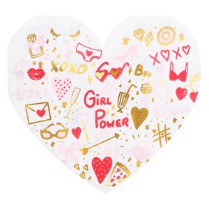 Servietten - Herz - Girl Power - 20er-Pack