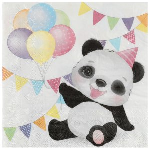 Servietten - Pastel Panda - 20er-Pack