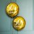 Runder Folienballon - Gold - 50. Geburtstag