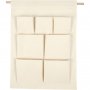 Adventskalender - Hngend mit 7 Taschen - Natur