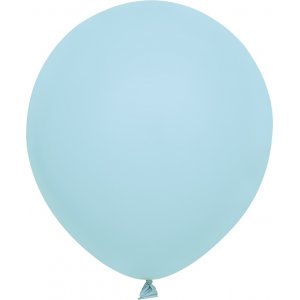 Mini-Luftballons einfarbig - Premium 13 cm - Babyblau