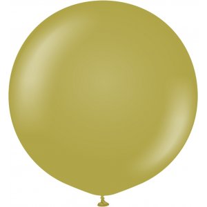 Luftballons einfarbig - Premium 90 cm - Oliv - 2er-Pack