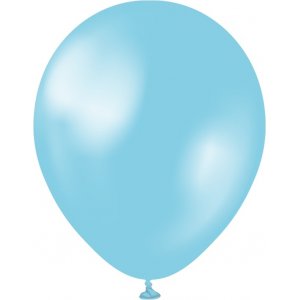 Mini-Luftballons einfarbig - Premium 13 cm - Perlhimmelblau