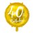 Runder Folienballon - Gold - 40. Geburtstag