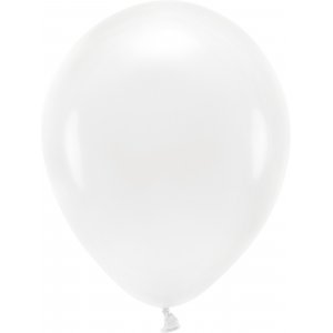 Einfarbige Luftballons - Eco 30 cm - Wei - 10er-Pack