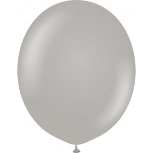 Luftballons einfarbig - Premium 45 cm - Grau