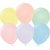 Luftballons einfarbig - Premium 30 cm - Mix Macaron-Farben - 10er-Pack