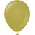 Mini-Luftballons einfarbig - Premium 13 cm - Oliv - 25er-Pack