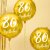 Runder Folienballon - Gold - 80. Geburtstag