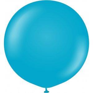 Luftballons einfarbig - Premium 90 cm - Blaues Glas - 2er-Pack