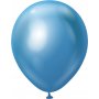 Luftballons einfarbig - Premium 45 cm - Blue Chrome - 5er-Pack