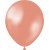 Mini-Luftballons einfarbig - Premium 13 cm - Metallic-Rosgold - 25er-Pack