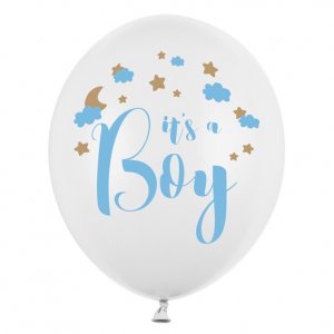 Luftballons - Pastellwei - It's a boy - 6er-Pack