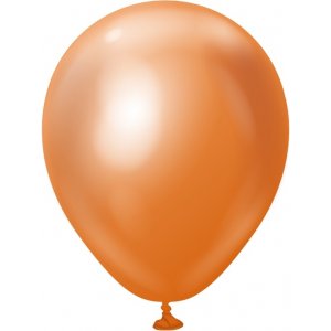 Mini-Luftballons schlicht - Premium 13 cm - Kupfer-Chrom