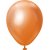 Mini-Luftballons schlicht - Premium 13 cm - Kupfer-Chrom - 25er-Pack