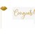 Photo Booth - Hochzeit - Gold - 10er-Pack