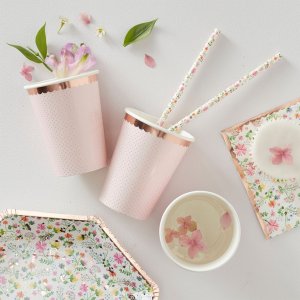 Pappbecher - Ditsy floral - 8er-Pack