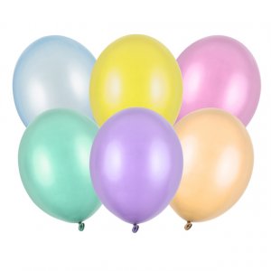 Metallic-Luftballons - Premium 27 cm - Farbmix 100er-Pack