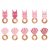 Getrnkeanhnger - Badeanzug - Pink/Gold - 10er-Pack