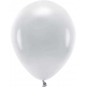 Einfarbige Luftballons - Eco 30 cm - Hellgrau - 10er-Pack