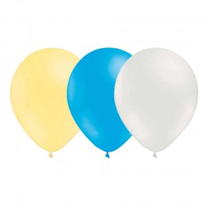 Luftballons - 15er-Pack - Blau/Wei/Elfenbein